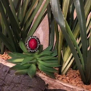 Antique style Ring sultana sterling silver 925